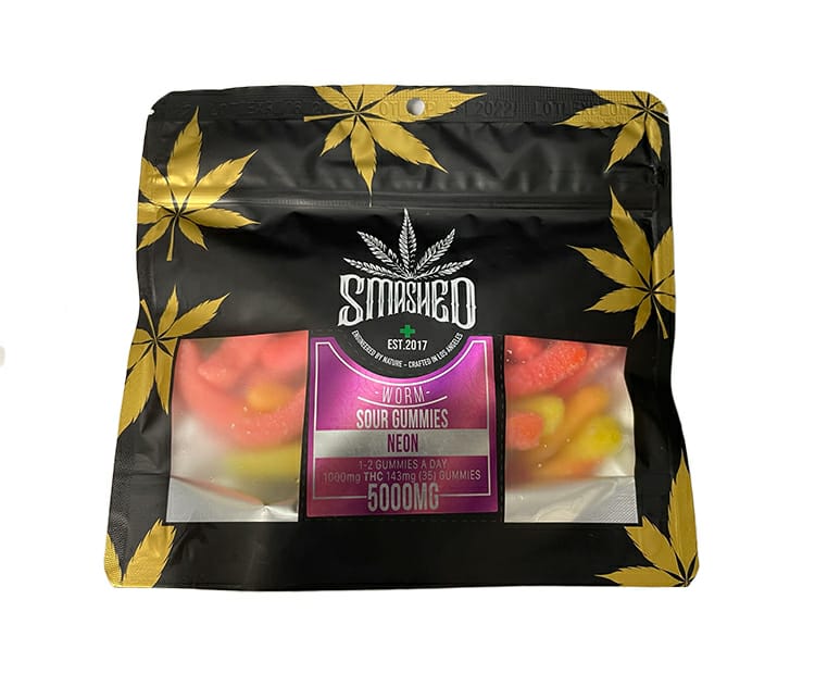 Smashed sour gummies 5000mg