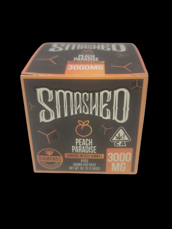 SMASHED Peach Paradise Cannabis Infused Gummies 3000MG